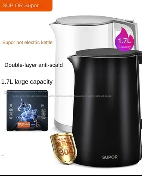 Электрический чайник 220 В с большой емкостью и полностью автоматическим отключением электроэнергии 304л кипящий чайник из нержавеющей стали для домашнего использования