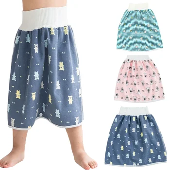 Водонепроницаемая одежда для малышей, юбка-подгузник для приучения к горшку, удобные юбки-подгузники для приучения к ночному сну для мальчиков и девочек