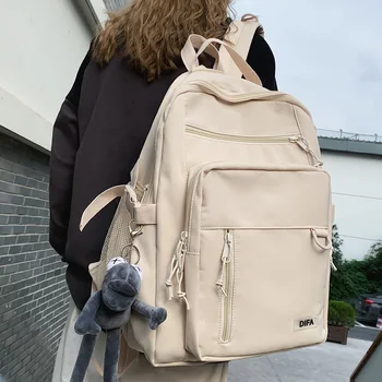 DCIMOR Новый двухэтажный Водонепроницаемый нейлоновый женский рюкзак, женский рюкзак для ноутбука с несколькими карманами, дорожная сумка унисекс, школьный рюкзак для колледжа