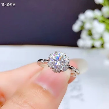 2020 новое потрескивающее кольцо с драгоценным камнем муассанит для женщин, ювелирные изделия, обручальное кольцо для свадьбы, серебряное кольцо 925 пробы, подарок на день рождения, любовь