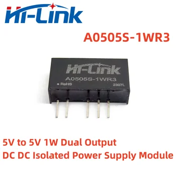 Hilink от 5 В до 3,3 В 5 В 9 В 12 В 15 В 1 Вт постоянного тока Модуль постоянного тока с Двойным Выходом Изолированный Модуль Питания A0505S-1WR3 Высокая эффективность Низкая Пульсация