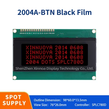 Завод Напрямую поставляет Btn Black Film Blue Font 2004A Жк-экран Character Display Жк-модуль 5V Lcd/Lcm Display Screen
