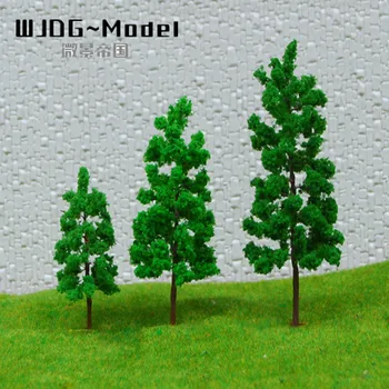 10 шт Высота самодельной модели дерева составляет около 6 см/8 см/10 см Миниатюры ручной работы из материалов для изготовления миниатюрного пейзажа