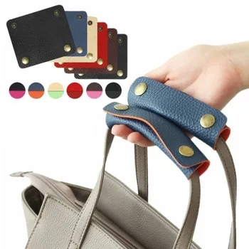 Ручка для багажа из искусственной кожи, защитный кожаный чехол, мягкая защита от инсульта, плечевой ремень для коляски, накладка, аксессуары для сумок