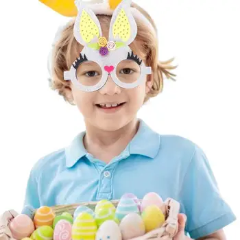 Оправа для очков для Пасхальной вечеринки, Милая оправа для очков с кроличьим яйцом, Пасхальные очки для девочек, мальчиков, малышей, Фотобудка с Пасхой