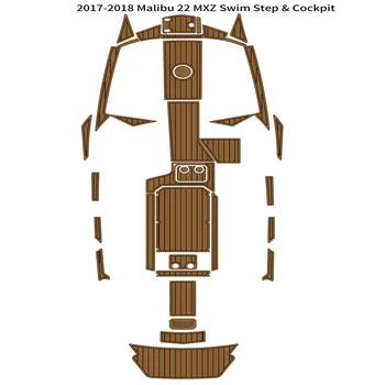 Палубный пол из искусственного Тика EVA Для лодки Совместим с Плавательной платформой Malibu 22 MXZ 2017-2018 гг. Накладка Для кокпита Для лодки EVA Из Вспененного Тика Для Палубы