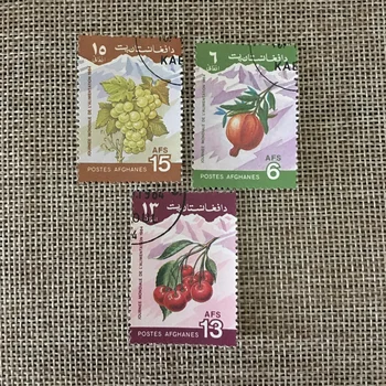 3 шт./компл. почтовых марок Afhg 1984 года с маркировкой винограда, граната, вишни для коллекционирования