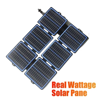 Складная Солнечная панель мощностью 30 Вт ETFE 5 В/12 В Водонепроницаемое солнечное зарядное устройство, портативная сумка для солнечных батарей, мобильное питание для кемпинга на открытом воздухе