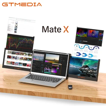 Портативный Монитор GTMEDIA Mate X 11,6-Дюймовый Монитор с Двойным Удлинителем USB C HDMI, мультисистемный, совместимый с Ноутбуком, Телефоном и т. Д.