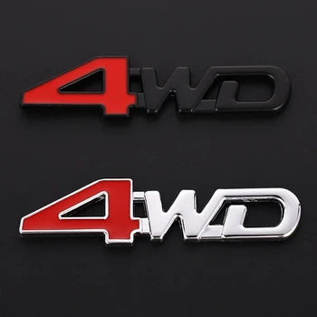 1X 4WD Металлическая Наклейка 3D Хромированная Эмблема Значок Наклейка Для Стайлинга Автомобилей Audi A4 A6 RS4 A5 A7 A8 S5 RS5 8T Q5 S5 S6