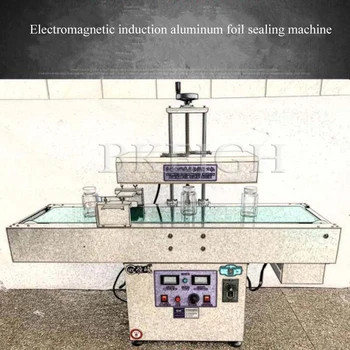 Полностью автоматическая машина для запечатывания алюминиевой фольги с электромагнитной индукцией, упаковочная машина для пластиковых бутылок алюминиевой фольгой