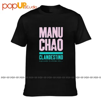 Футболка с логотипом Manu Chao Clandestino, Подарочная футболка, Модные Горячие предложения В Стиле Харадзюку