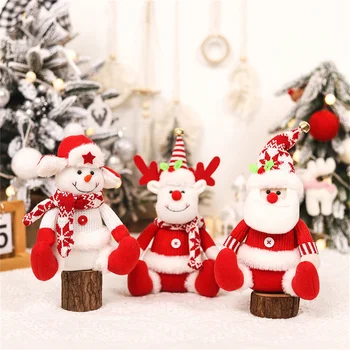 Украшения для рождественских кукол, Веселые Рождественские украшения для домашнего декора стола, Рождественский подарок Navidad Noel, Декор с Новым Годом
