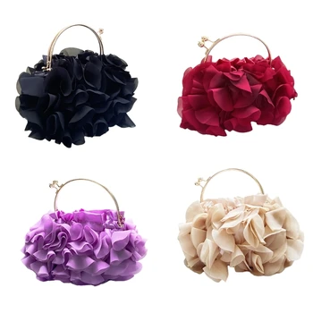 Свадебные клатчи, цветочная сумка-тоут, Женская сумочка, вечерняя сумочка для девочек, сумка через плечо 066F