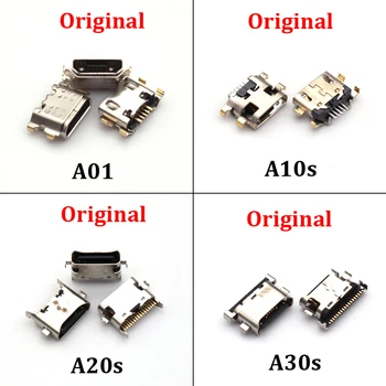 Оригинальный Новый USB-Разъем для зарядки Samsung A01 A015 A015F/DS A10S A10 A21 A215 A20S A30S A40S Разъем для Зарядки USB-порта