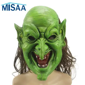 105 г Маска на Хэллоуин Реалистичный дизайн 24 * 28 см Забавная маска, выделяющаяся маска из пенополиуретана, прочная маска ведьмы, создающая атмосферу