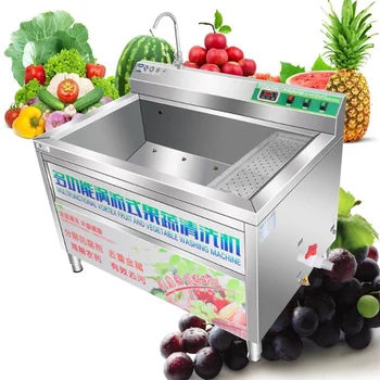 Автоматическая машина для мытья овощей Коммерческая Ультразвуковая Машина для мытья овощей Машина для очистки пузырьков фруктов овощей