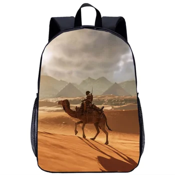 Школьная сумка для подростков с принтом пустынного верблюда для мальчиков и девочек, Детская сумка для книг, Женский Мужской повседневный рюкзак для хранения, дорожные рюкзаки