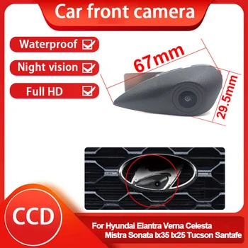 AHD CCD Камера Ночного Видения С Логотипом Автомобиля Спереди, Встроенная В Hyundai Elantra Verna Celesta Mistra Sonata Ix35 Ix25 Tucson Santafe