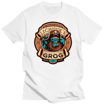 Новая мужская футболка Lechuck grog Monkey Island, размер S-2XL