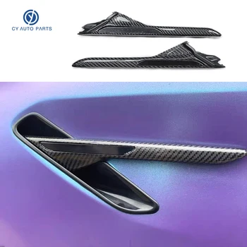 Планки Боковых Крыльев Из Углеродного Волокна Прямой Замены Для BMW M5 F90 2019 + Настоящие Боковые Вентиляционные Крылья Из Углеродного Волокна