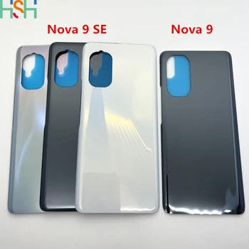 Для Huawei Nova 9 / 9 SE /9 Pro Ремонт стеклянной крышки батарейного отсека, замена задней панели телефона, задняя крышка корпуса + клей с логотипом