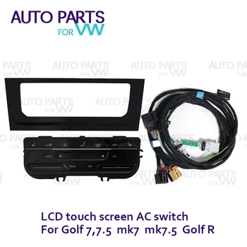 для VW Golf 7 Golf mk7 mk7.5 Golf 7.5 Golf R Автоматическая Панель Кондиционирования Воздуха ЖК-Сенсорный Экран с Подогревом Сидений