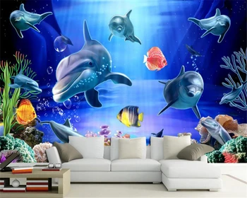 beibehang Эстетическая мода классические обои 3D теплый и фантастический фон подводного мира papel de parede 3d обои