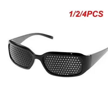 1/2 /4ШТ Очки с точечным отверстием для защиты от близорукости Солнцезащитные очки с точечным отверстием для тренировки зрения, улучшающие естественное заживление, очки для ухода за зрением