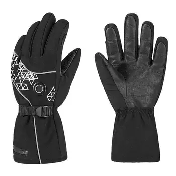 Электрические теплые перчатки 4000 мАч Перезаряжаемые Перчатки с электрическим подогревом для мужчин и женщин с 3-уровневой регулировкой температуры Перчатки с подогревом