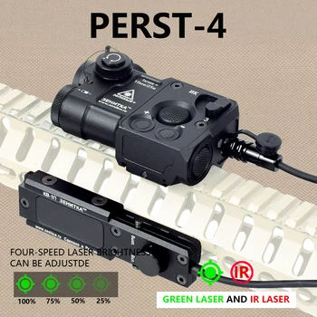 Тактический Zenitco Perst 4 P4 PEQ Green Dot ИК Инфракрасный Прицельный Лазерный Прицел Airsoft AR15 AK47 AK74 M16 Охотничий Прицел