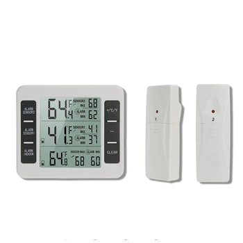 Термометр с питанием от батареи, функция беспроводной памяти, Измеритель температуры холодильника в помещении и на улице, 1 Второстепенное устройство