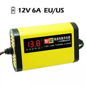 12V 2A Автомобильное Зарядное Устройство Для Мотоцикла LED Дисплей 220V Зарядка Небольшого Моторного Устройства Power US/EU Battery Repair Plug Car Puls S2H2