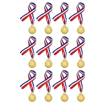 12 Шт. Медаль Номер школьных медалей Футбольная детская Золотая игрушка Детские игрушки Награды