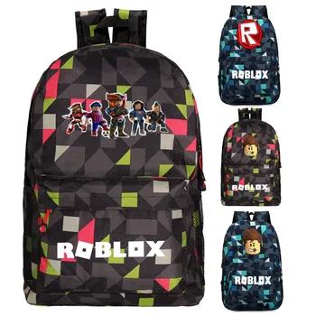 Школьная сумка Roblox Решетчатые модели, мужская и женская сумка через плечо, Ромб, классная школьная сумка для студентов, сумка для отдыха, сумка для компьютера, ноутбука