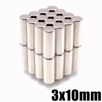 5-500 шт 3x10 Сильных цилиндрических редкоземельных магнитов 3 мм * 10 мм Круглых неодимовых магнитов 3x10 мм Мини-магнитного диска 3*10