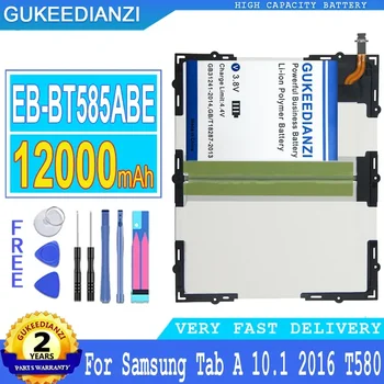 Аккумулятор GUKEEDIANZI емкостью 12000 мАч EB-BT585ABE для Samsung Galaxy Tablet Tab A 10,1 2016 T580 SM-T585C T585 T580N Большой Мощности Bateria