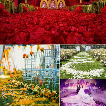 1000 шт./лот, украшение свадебной вечеринки своими руками из лепестков роз, романтическая искусственная роза для декора ковра на свадебной дорожке, искусственные цветы