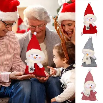 Сумка для хранения куклы Снеговика, держатель Рождественского подарка, сумки многоразового использования, принадлежности для рождественской вечеринки, аксессуары для детей и взрослых