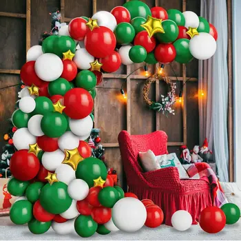 Рождественские украшения 2024 Воздушный шар, голубая серебряная гирлянда из макарон, арка, украшение для свадьбы, дня рождения, конфетти, украшение для дома