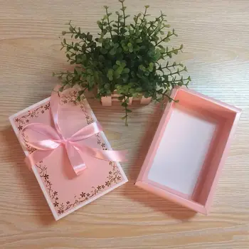 10 шт./лот подарочные коробки с тиснением розовым золотом, бумажный подарочный футляр, упаковочная коробка для полотенец, подарочная коробка большого размера для пижамы, тканевое нижнее белье