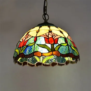 Подвесной светильник TEMAR Tiffany, Светодиодная лампа, современные красочные светильники для украшения домашней столовой