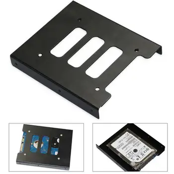 Металлический Кронштейн для жесткого диска от 2,5 до 3,5 дюймов, Лоток Для Хранения Твердотельных дисков SSD