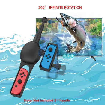 1шт для Nintendo Switch Поворотная удочка Fishing Star Switch Рыболовные игровые Аксессуары для хранения ручек контроллера Joy-con