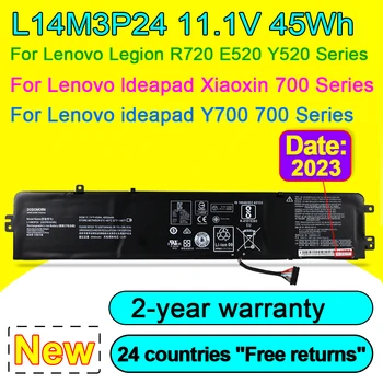 Аккумулятор для ноутбука L14M3P24 для Lenovo Legion R720 15IKB/15IKBA/15IKBN/15IKBM Y520-15IKBM E520-15IKB Y520-15IKBA 45Wh Бесплатная Доставка
