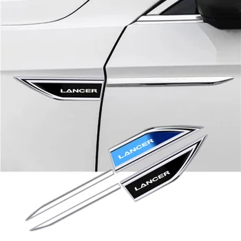 Эмблема автомобиля своими руками, наклейка на крыло, значок, защитная наклейка на кузов автомобиля для Mitsubishi Lancer, автомобильные аксессуары