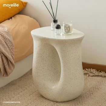 Современный простой U-образный журнальный столик в роскошной гостиной в скандинавском стиле, уникальный приставной столик, Белая минималистичная домашняя мебель Mesita De Noche