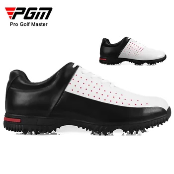 Обувь для гольфа PGM, мужская водонепроницаемая дышащая обувь для гольфа, мужские спортивные кроссовки с шипами, нескользящие кроссовки XZ069