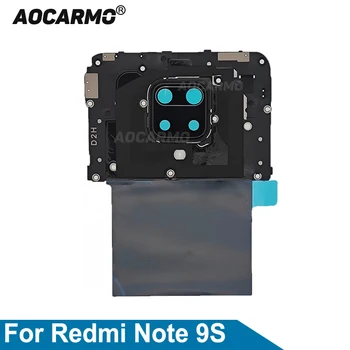 Aocarmo для Redmi Note 9S Материнская плата Крышка основной платы с модулем NFC Сигнальная крышка антенны Ремонт рамки объектива камеры
