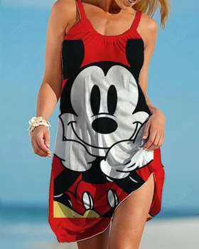 Летние платья Disney для Женщин 2022 Модные Шикарные и элегантные Платья Женская одежда 2022 Playa Dress Женское Вечернее Платье Юбка